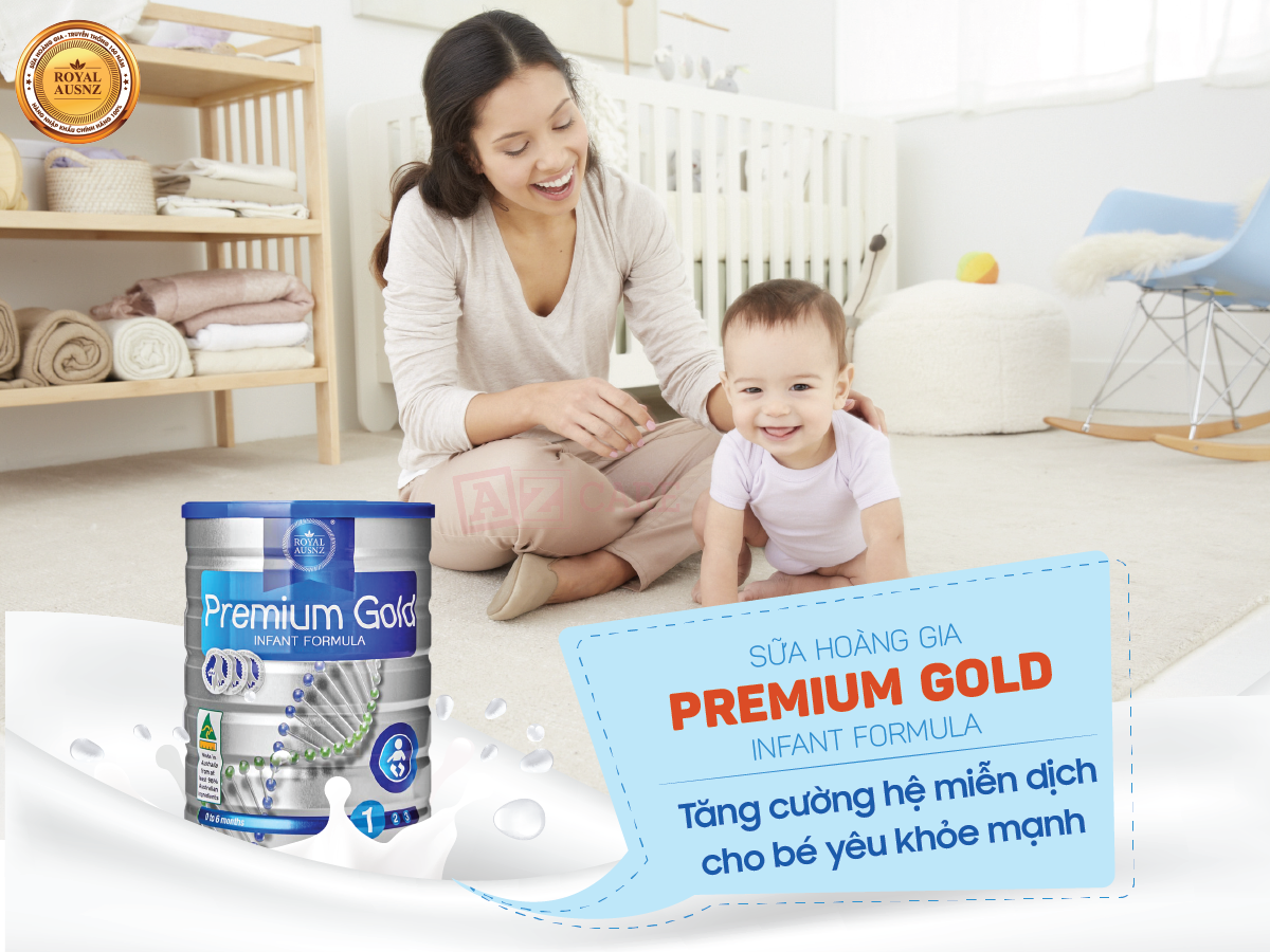 sữa hoàng gia úc premium gold 1 gúp tăng cường miễn dịch cho bé yêu khỏe mạnh