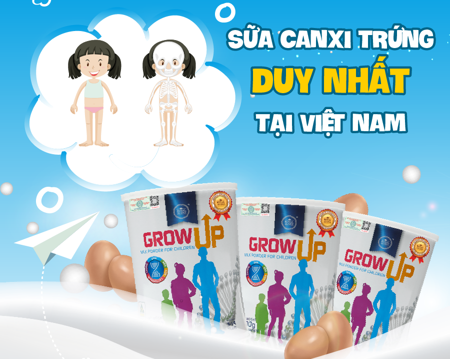 Sữa canxi trứng duy nhất tại Việt Nam