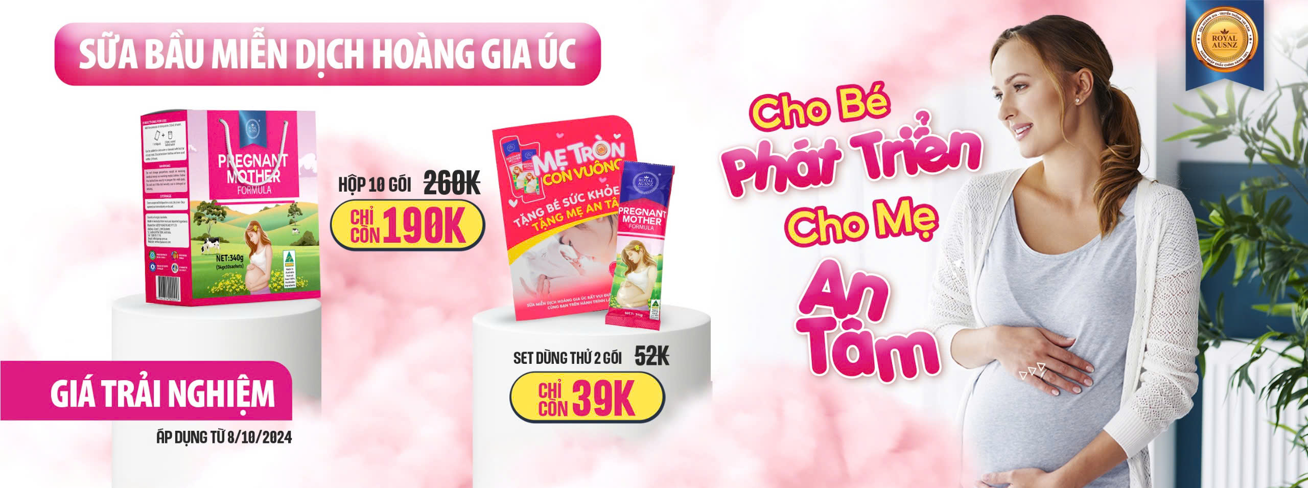 Khuyến mại sữa bầu Hoàng Gia Úc