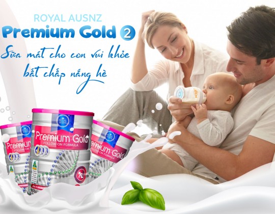 Royal Ausnz Premium Gold Follow-on Fomula số 2 - Bí quyết giúp tăng cân đều đặn cho trẻ từ 6-12 tháng tuổi