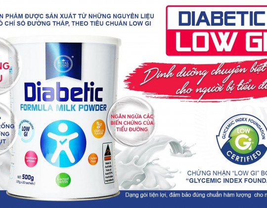 Sữa Hoàng Gia Royal Ausnz Diabetic - Sữa chuyên biệt dành cho người bệnh tiểu đường
