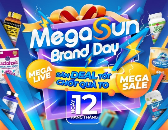 Chấn động: Royal Ausnz tham gia MegaSun Brand Day 12/7 - Bung ngàn Deal Hot kèm quà sang