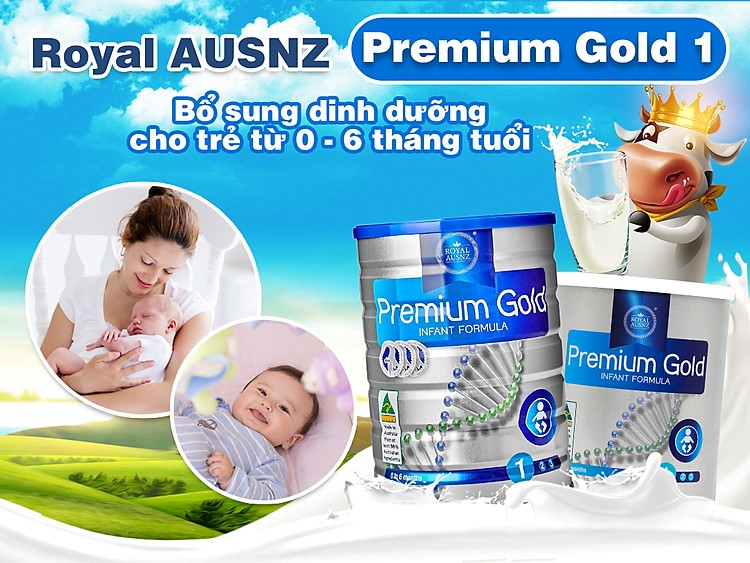  Sữa Hoàng Gia Úc Premium Gold 1 không chỉ bổ sung dinh dưỡng mà còn là dòng sữa thanh mát cho bé 0 – 6 tháng tuổi