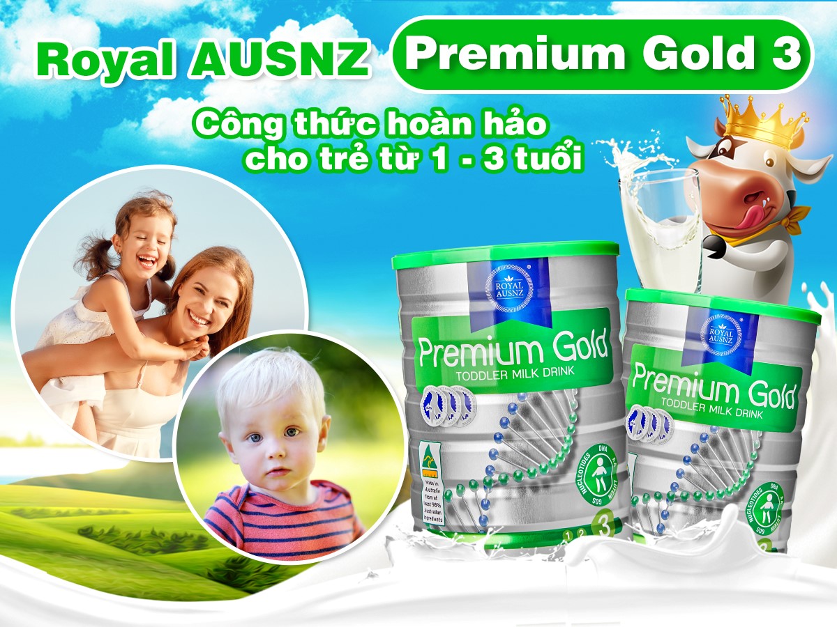  Sữa Hoàng Gia Úc Premium Gold 3 là dòng sữa đặc biệt dành riêng cho những bé trong độ tuổi từ 1 – 3 tuổi