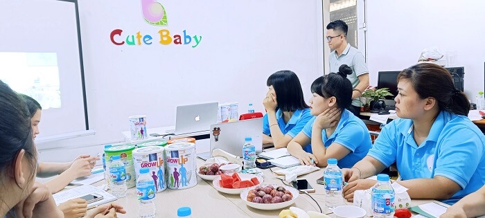 Đào tạo kiến thức sản phẩm tại Cute Baby