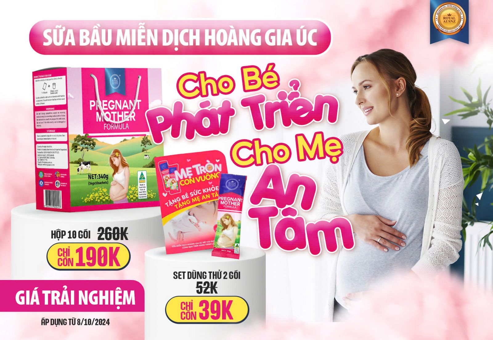 Khuyến mại sữa bầu Hoàng Gia Úc