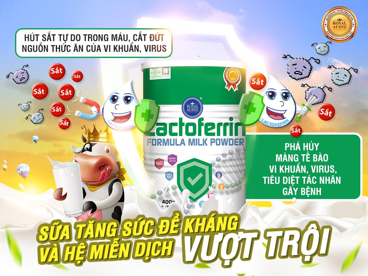 Lactoferrin Formula Milk Powder tăng cường sức đề kháng, hệ miễn dịch