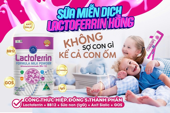 Lactoferrin hồng của Sữa Hoàng Gia Royal Ausnz – Một trong những sản phẩm “mở đường” cho xu hướng bổ sung lactoferrin cho trẻ phát triển toàn diện