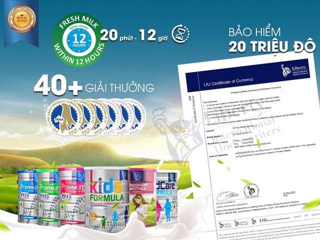 Sữa Hoàng Gia Australia Royal AUSNZ - chính thức có mặt tại thị trường Việt Nam