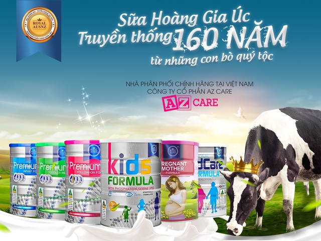 Sữa Hoàng Gia Australia Royal AUSNZ chính thức có mặt tại Việt Nam