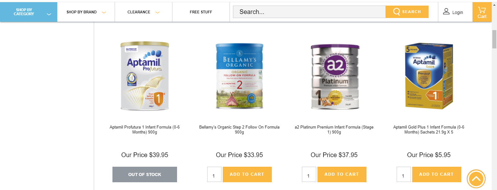 Thương hiệu sữa nổi tiếng góp mặt trên Pharmacy Online