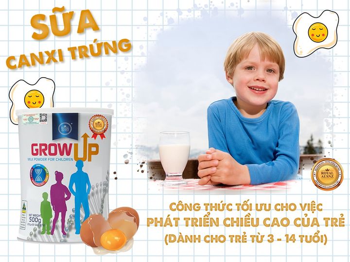 Sữa hoàng gia grow up: Sữa tăng chiều cao cho bé 8-14 tuổi “không có đối thủ” về hiệu quả đạt được