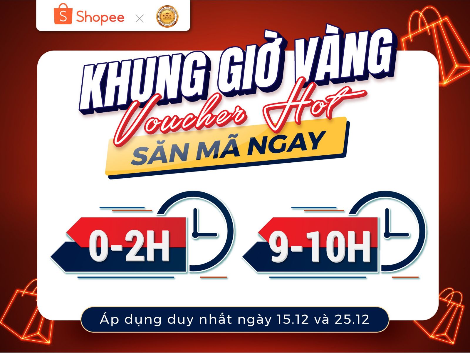 Voucher sốc khung giờ vàng