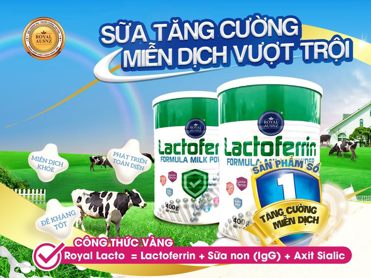 Sữa Hoàng Gia Royal Ausnz Lactoferrin Formula Milk Powder tăng cường sức đề kháng vượt trội