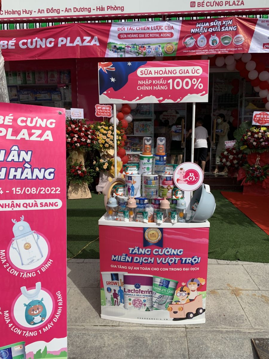 Sữa Hoàng Gia và hành trình Trade and Show cùng Bé Cưng Plaza tại Hải Phòng