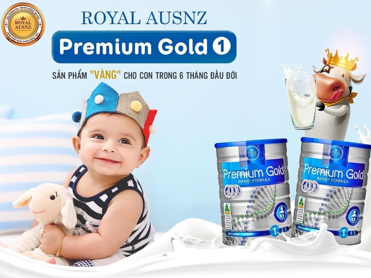 Sữa Hoàng Gia Úc Premium Gold 1 – Sữa mát bổ sung dưỡng chất cho bé thông minh