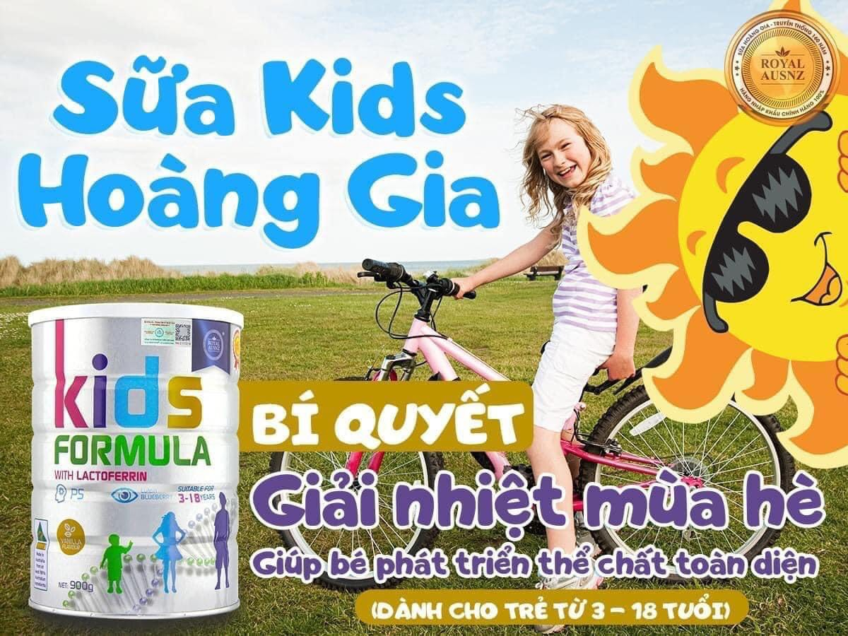  Sữa Hoàng gia Kid Formula là sữa mát bổ sung dinh dưỡng trọn vẹn cho bé tăng cân và phát triển toàn diện