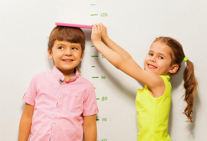  Trẻ 6 tuổi thường có tốc độ phát triển chiều cao nhanh hơn cân nặng