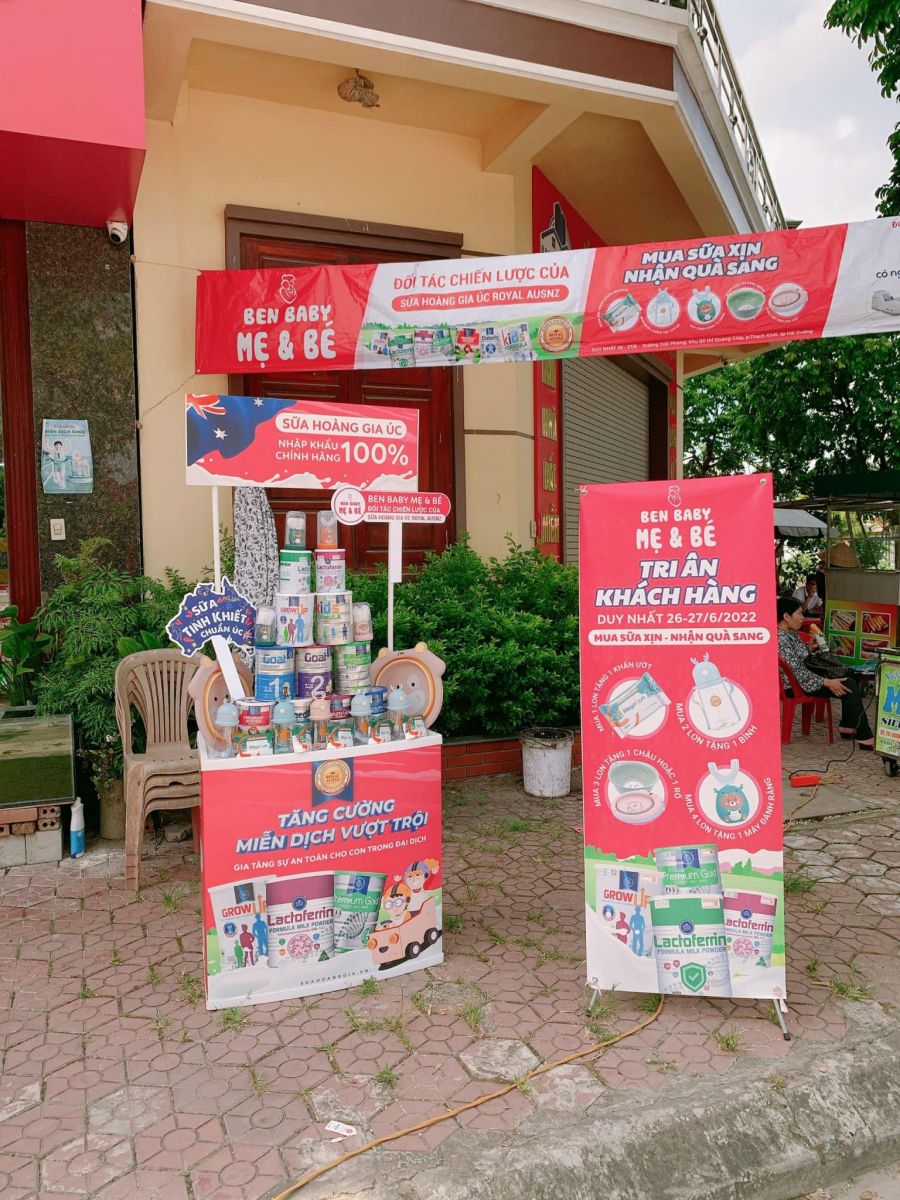 Trade and show tại Ben Baby - Đại lý mẹ và bé uy tín hàng đầu thành phố Hải Dương