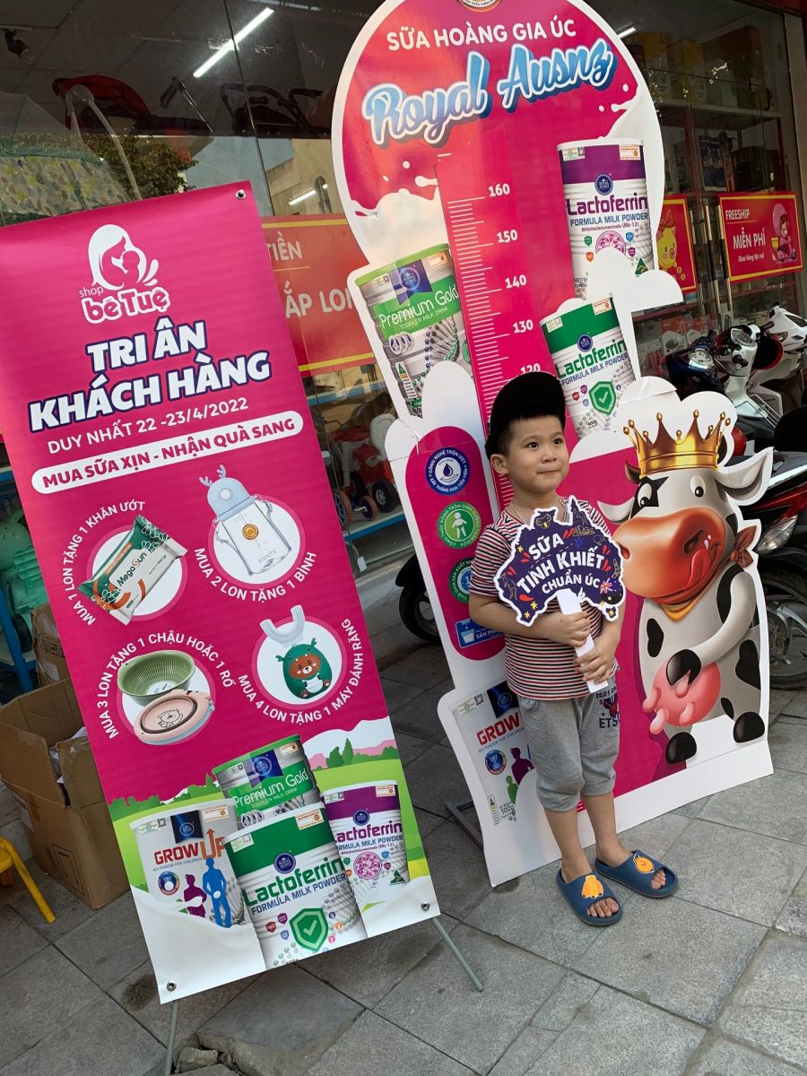 Trade & Show Shop Bé Tuệ Thanh Hóa – Điểm đến uy tín được Sữa Hoàng Gia Royal Ausnz tin tưởng chọn lựa