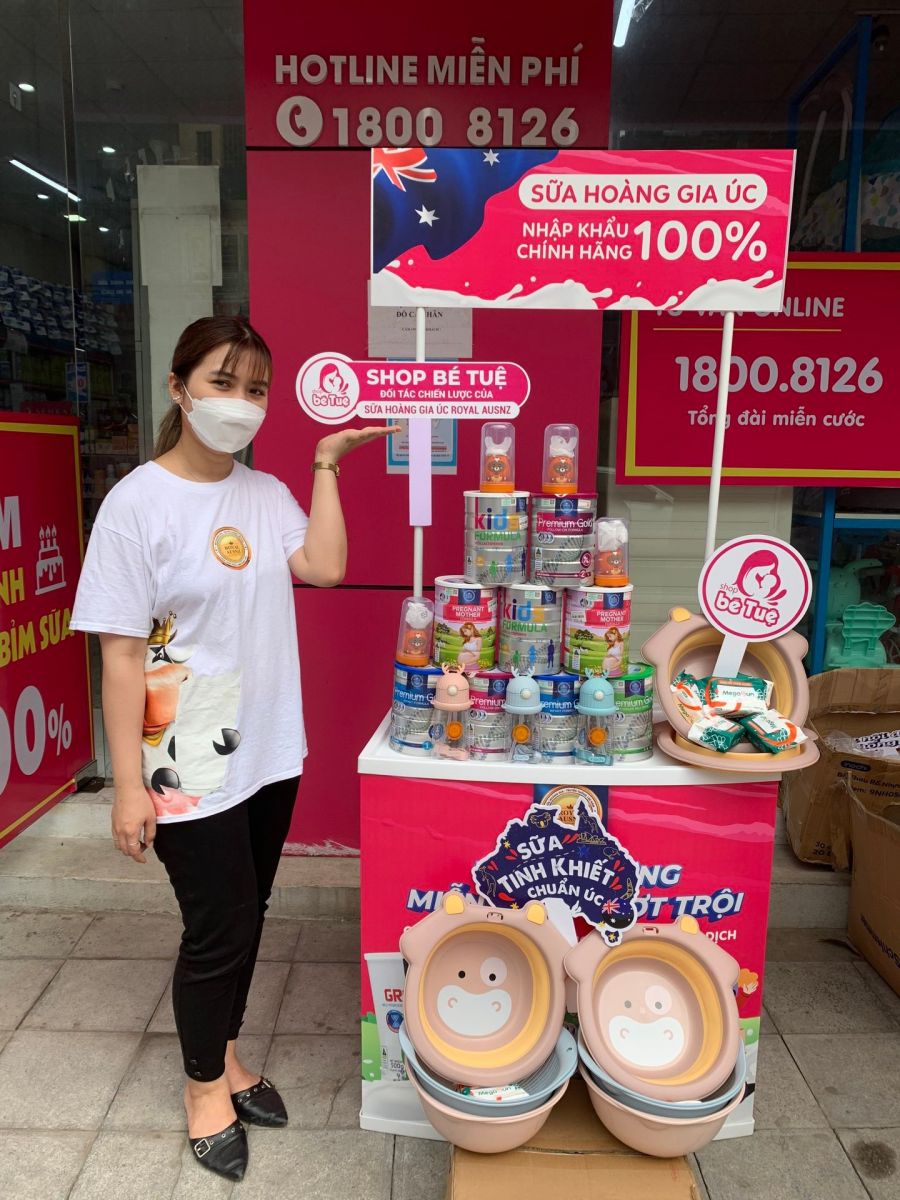 Trade & Show Shop Bé Tuệ Thanh Hóa – Điểm đến uy tín được Sữa Hoàng Gia Royal Ausnz tin tưởng chọn lựa